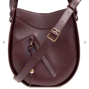 Loewe Hammock Slice Bag in Dark Burgundy NWT
